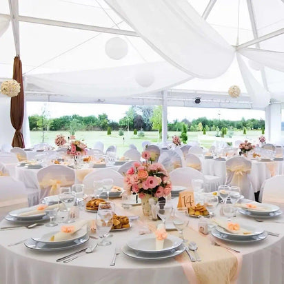 15 Budget-Friendly Ideas for Your Wedding Tent Decor - Bean Bags R Us