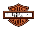 Harley-Davidson logo on a black background