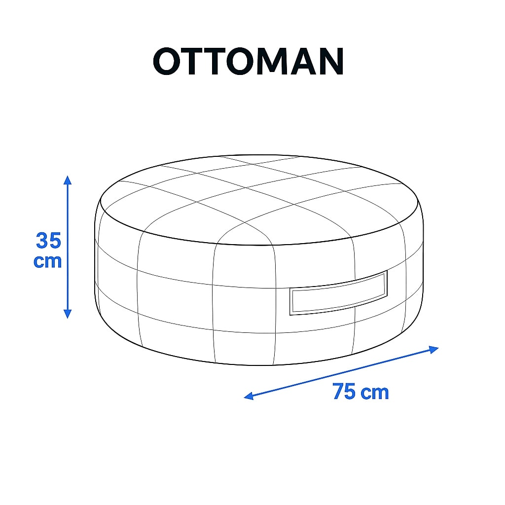 Round Outdoor Ottomans