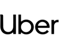 Uber logo in black text on a green background