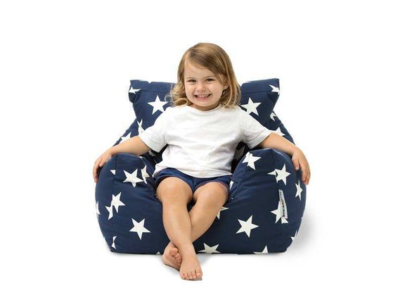 Baby I'm A Star Kids Bean Bag Chair Blue