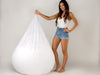 Big Boppa Adult bean Bag Chair lady holding liner