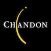 Chandon logo with a stylized letter 'C' and moon in the background