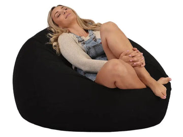 Coco Cotton Bean Bags 112cm Black lady