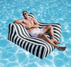 Costa Pool Lounger Black Stripes