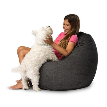 Cuba Denim Kids bean Bag Charcoal Denim 80CM