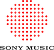 Sony Music logo with red dots on a white background