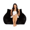 Teddy Faux Fur Bean Bag Chair Navy